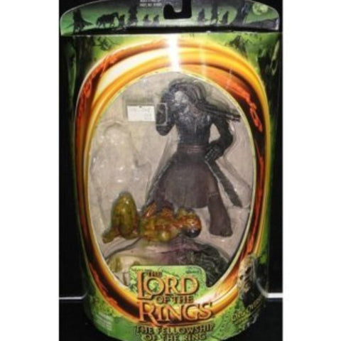 TOY BIZ 81025 THE LORD OF THE RINGS THE FELLOWSHIP OF THE RING ORC OVERSEER W/ DUNGEONS OF ISENGARD NEWBORN URUK-HAI 魔戒首部曲 魔戒現身 半獸人監工 (LOTR)