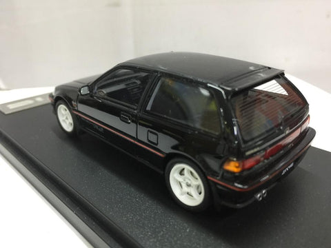 Hobby JAPAN MARK 43 1/43 Honda CIVIC EF9 SIR II with 無限 RNR Wheel Black Metallic (PM4396MBK) (04907) (PIU100)