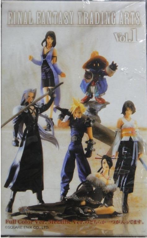 SQUARE ENIX FINAL FANTASY TRADING ARTS 最終幻想 金屬色版 古蘭特 錫菲羅斯 莉諾雅 比比 優娜 露露 BUY-40343