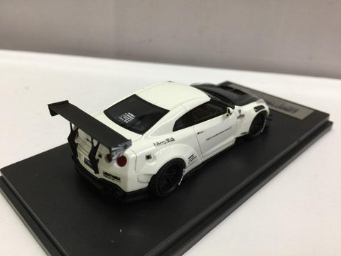 LIBERTY WALK 1/64 Nissan GTR White (IP640002GTR) (C1123-140B)