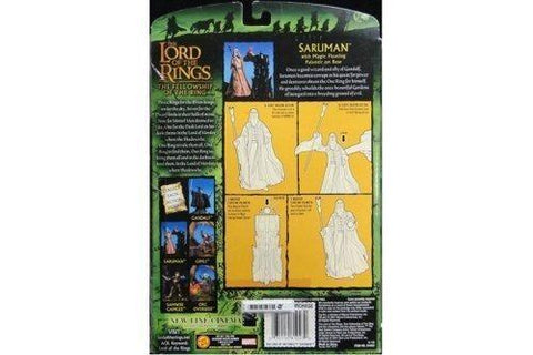 TOY BIZ 81023 魔戒首部曲 魔戒現身 薩魯曼 基斯杜化李 THE LORD OF THE RINGS THE FELLOWSHIP OF THE RING SARUMAN WITH MAGIC FLOATING PALANTIR ON BASE CHRISTOPHER LEE (LOTR) 1113173391