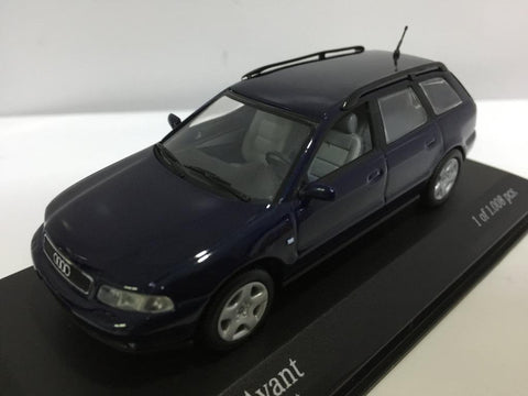 MINICHAMPS 1/43 AUDI A4 AVANT 1999 BLUE METALLIC (430 018411) (03363) (PIU50)