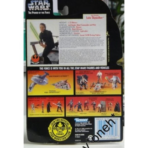 KENNER STAR WARS POTF JEDI KNIGHT LUKE SKYWALKER W/ LIGHTSABER CLOAK (WKG-69596)