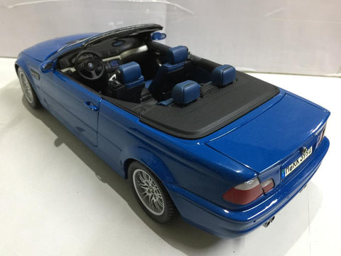 ***HOLD***KYOSHO 1/18 BMW M3 CONVERTIBLE BLUE (80430024432) (BUY)