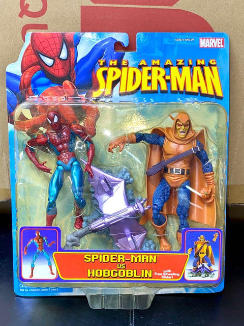 TOY BIZ 72438 神奇蜘蛛俠 蜘蛛俠 惡鬼 MARVEL THE AMAZING SPIDER-MAN SPIDER-MAN VS HOBGOBLIN WITH FREE WHEELING GLIDER (LOTR) 店/SA