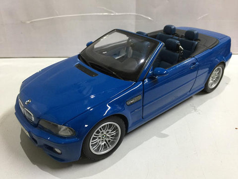 ***HOLD***KYOSHO 1/18 BMW M3 CONVERTIBLE BLUE (80430024432) (BUY)