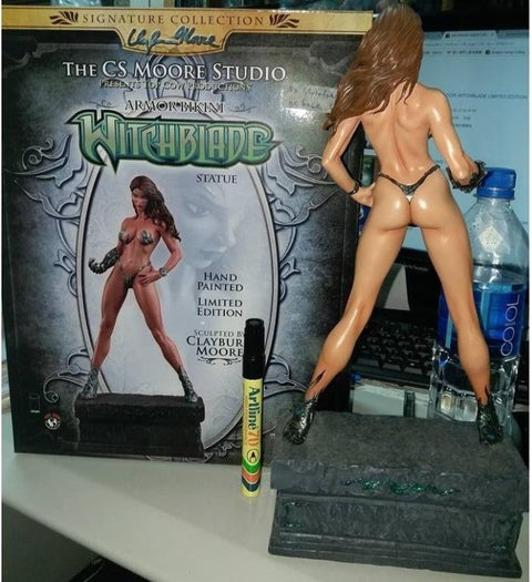 THE CS MOORE STUDIO WITCHBLADE ARMOR BIKINI STATUE FACTORY SAMPLE 4983 陶瓷製品 (BUY)