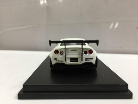 LIBERTY WALK 1/64 Nissan GTR White (IP640002GTR) (C1123-140B)