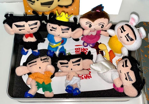 芝SEE 菇BI FAMILY 訴苦娃娃 毛公仔匙扣 鏡 套裝 PA-0