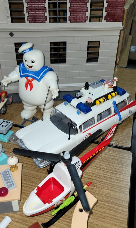 Playmobil ghostbusters捉鬼敢死隊 police station警察局 等等 棉花鬼 lot