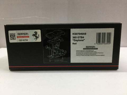 KYOSHO FERRARI 365 GTB4 "DAYTONA" RED (KS07046A9) (26392) (C1123-125B)