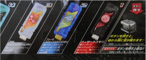 BANDAI MASKED RIDER DX SOUND CAPSULE GAIA MEMORY 8 SET OF 10 12452 (PIU-96-拓) L