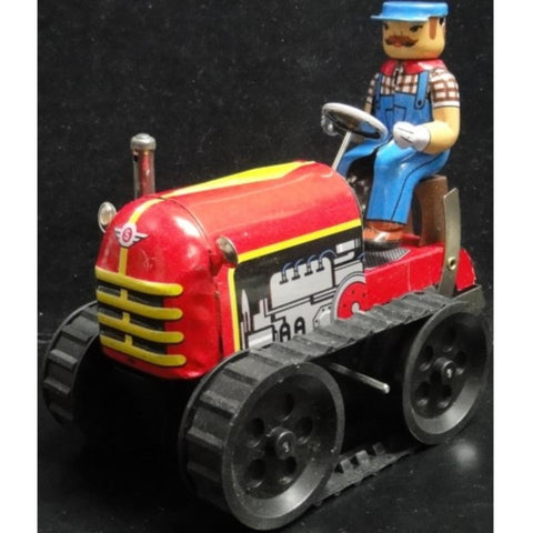 TIN TOYS MS356 WIND-UP ACTION COLLECTION CLASSIC TRACTOR 鐵皮上鍊工程車系列 拖拉機