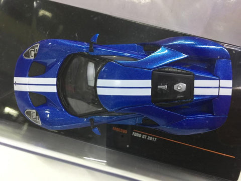 IXO 1/43 FORD GT 2017 BLUE (MOC205) (32608) (PIU50)