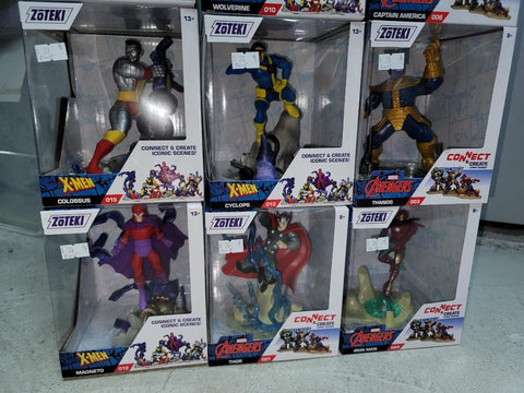 ZOTEKI marvel AVENGERS X-MEN FIGURE character  CONNECT CREATE ICONIC SCENES