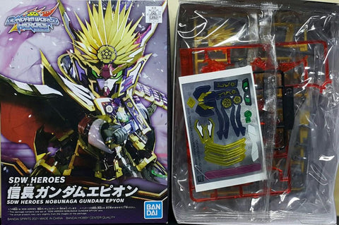 BANDAI 61549 SD高達世界英雄 02 信長 艾比安高達 拼裝模型 SD GUNDAM WORLD HEROES 02 SDW HEROES NOBUNAGA GUNDAM EPYON MODEL KIT (EPC-2349-10 L / EPC-2452-8 存)