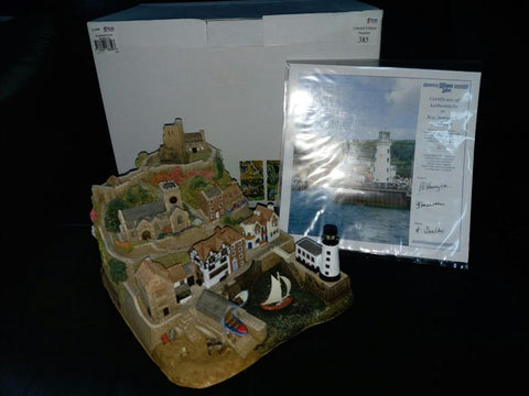 LILLIPUT LANE SCARBOROUGH HARBOUR 人手雕刻 及上色 建築物雕塑 陶藝品