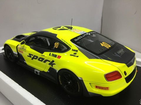 SPARK 1/18 BENTLEY CONTINENTAL GT3 MACAU GT WORLD CUP 2016 18SA008 (16008) (PIU300)