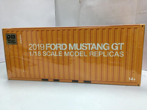 DIECAST MASTERS 1/18 FORD MUSTANG 2019 MATTE BLACK RHD (61006) (49066) (C1128-22)