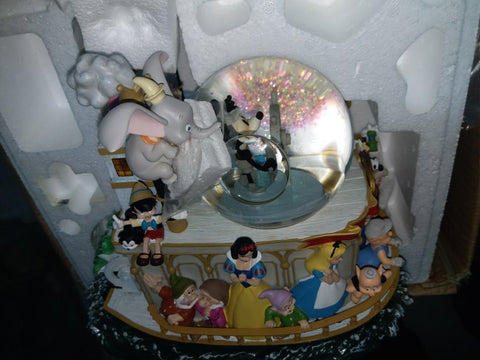 DISNEY MICKEY MOUSE 75TH ANNIVERSARY STEAMBOAT WILLIE MUSICAL SNOWGLOBE 音樂水晶球