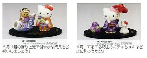 sanrio kato KOGEI Hello Kitty Monthly Figurine 日本月份意思擺設