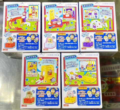 C1056-349存 BANDAI DISNEY PIXAR TOY STORY 4 GO GO DOLLY COASTER 過山車 SET OF 5