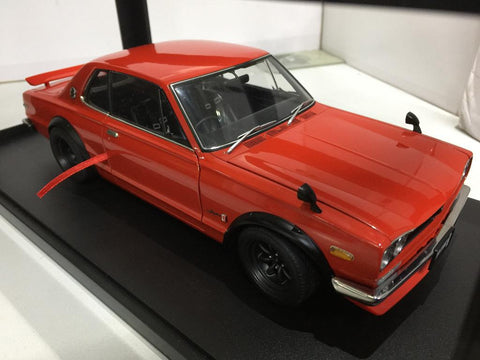 AUTOART 1/18 NISSAN SKYLINE GT-R (KPGC10) TUNED VER. RED (77444) (PIU300)