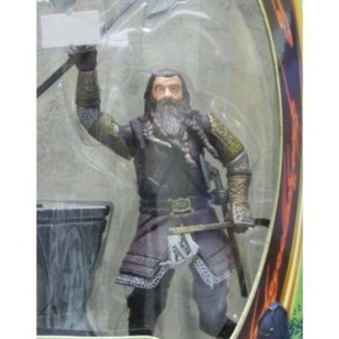 TOY BIZ 81024 THE LORD OF THE RINGS THE FELLOWSHIP OF THE RING GIMLI WITH BATTLE AXE SWINGING ACTION 魔戒首部曲 魔戒現身 金靂 (LOTR)