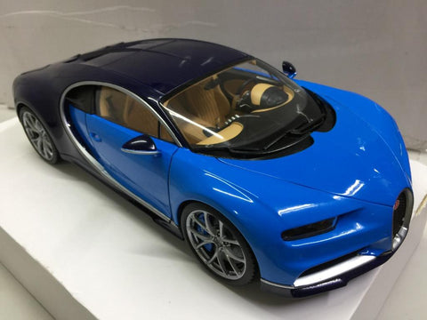 GT AUTOS 1/18 BUGATTI CHIRON 2016 DARK BLUE / BLUE (11010MB) (70563) (PA0)