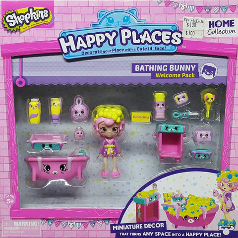MOOSE 56327 SHOPKINS HOME HAPPY PLACES BATHING BUNNY WELCOME PACK (EPC-1433-26) 存