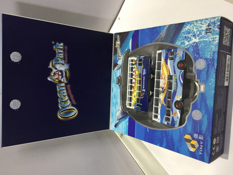 TOYEAST TINY DIE-CAST MODEL OCEAN PARK TRAM &amp; LEYLAND VICTORY Mk2 SET ATBS101 12071 (C920-270)