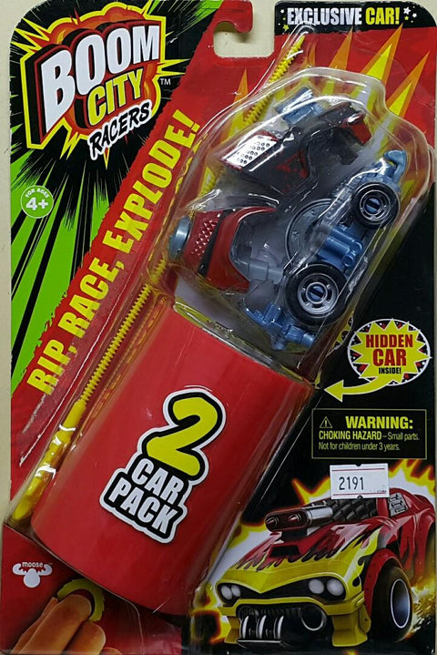 MOOSE 40057 城市爆碰車 系列四 BOOM CITY RACERS 2 CAR PACK BOOM YAH + 1 MYSTERY CAR SET (EPC-2191-20) 存