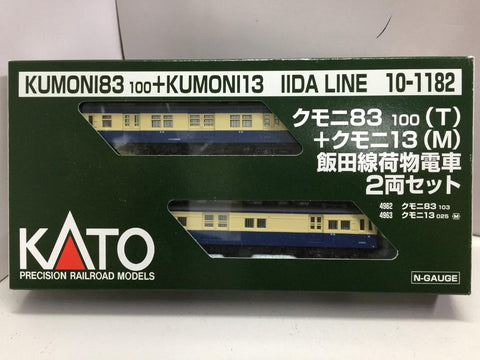 KATO N-GAUGE KUMONI83 100+KUMONI13 IIDA LINE 10-1182 飯田線荷物電車 PRECISION RAILROAD MODELS (66219) (PIU100)