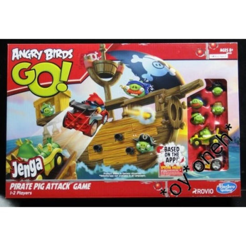 HASBRO ANGRY BIRDS 憤怒烏 JENGA PIRATE PIG ATTACK GAME 90788 (PIU/KW154-140)