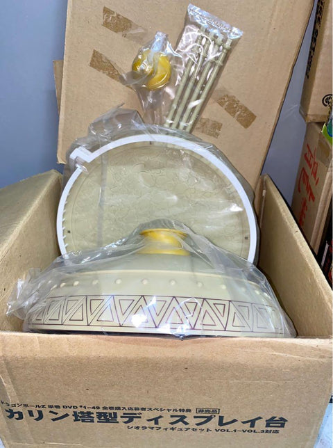 DRAGON BALL GT DVD DIORAMA FIGURE 龍珠 VOL.1-2 DVD DRAGONBALL Z SET VOL.1-3 神殿型 KARIN 塔型 DISPLAY 台 SET OF 8（BUY)