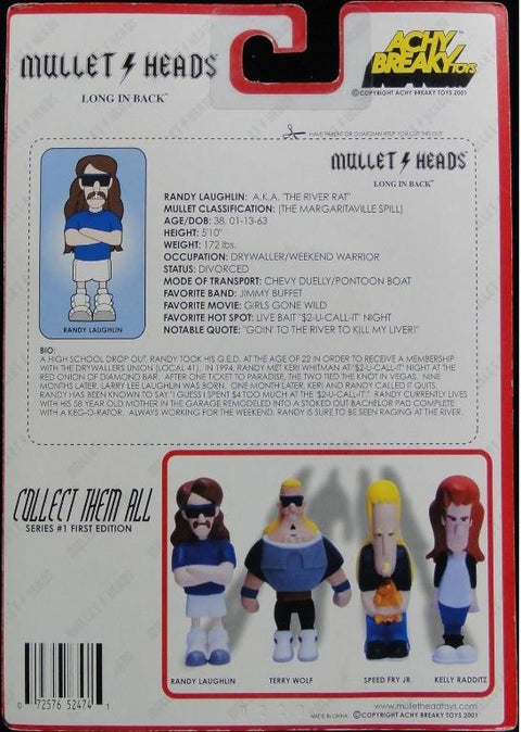 ACHY BREAKY TOY MULLET HEAD LONG IN BACK RANDY LAUGHLIN SERIES 1 52474 (BUY)