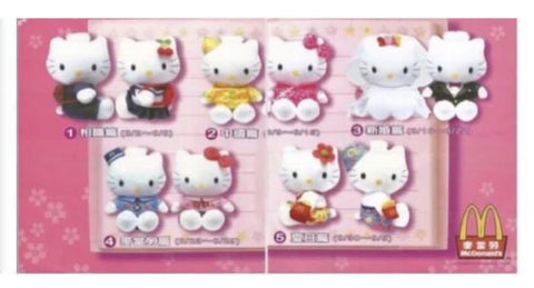 1999 MCDONALD’S HELLO KITTY SET 麥當勞 毛公仔
