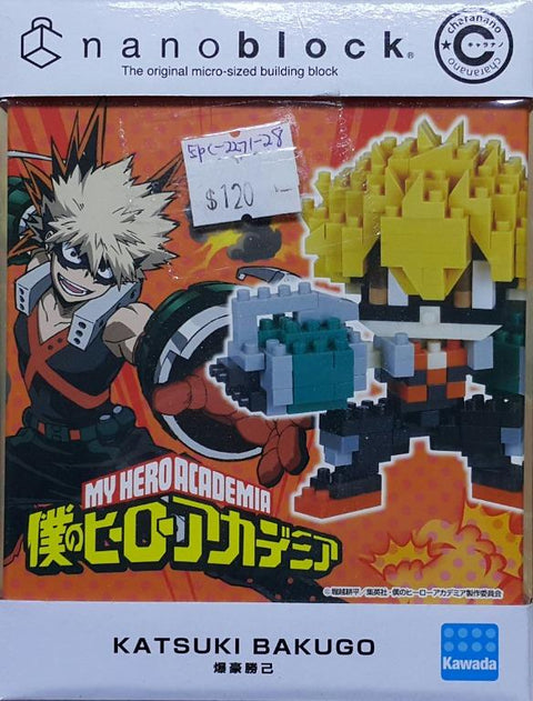 KAWADA 21946 我的英雄學院 爆豪勝己 NANOBLOCK CHARANANO CN-30 MY HERO ACADEMIA KATSUKI BAKUGO (EPC-2272-28) 存
