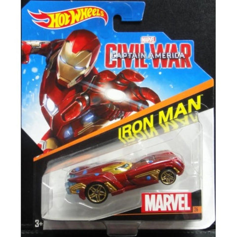 MATTEL HOT WHEELS CAPTAIN AMERICA CIVIL WAR IRON MAN 美國隊長3 英雄內戰 鐵甲奇俠 30508 (PIU/KW268D-18)