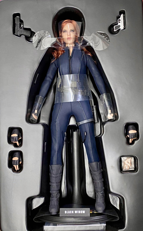 HOT TOYS MMS124 黑寡婦 鐵甲奇俠 MARVEL STUDIOS IRON MAN 2 BLACK WIDOW 1/6 ACTION FIGURE 全新開封品 PIU/FL750SL