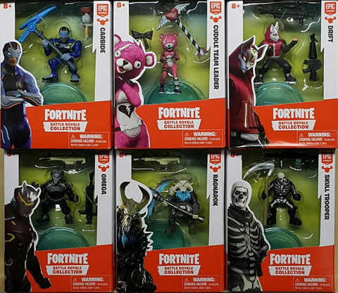 MOOSE 63509 大逃殺系列 要塞英雄 盒蛋套裝 EPIC GAMES FORTNITE BATTLE ROYALE COLLECTION CARBIDE CUDDLE TEAM LEADER DRIFT OMEGA RAGNAROK SKULL TROOPER SET (EPC-2436-60s) 存