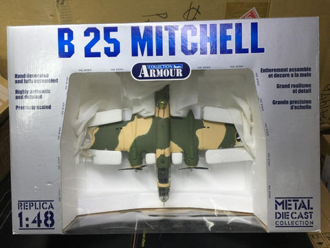 FABBRICATO DA ARMOUR COLLECTION 1/48 U.S.A.A.F. RAF WWII B25 MITCHELL 340BG-488BS (98181) (BUY)