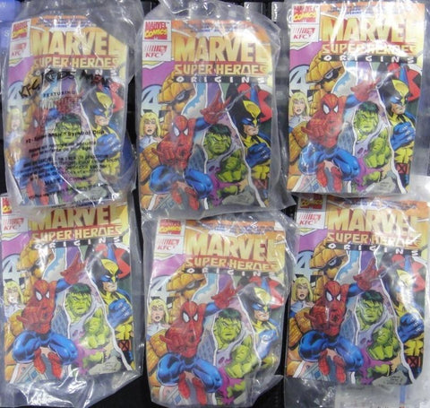 KFC TOY MARVEL SUPER HEROES ORIGINS HULK SPIDER-MAN FANTASTIC 4 WOLVERINE (A2)
