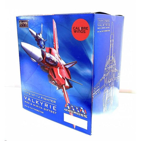 CALIBRE WINGS 1/72 Macross VF-1J Max & Miriya Fighter Valkyrie Giftset CA72RB0708 (61061) (C1128-24)