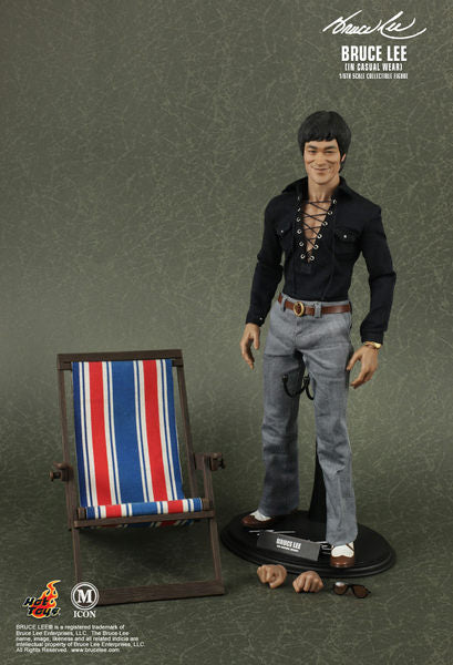 1:6 HOT TOYS M-ICON BRUCE LEE IN CASUAL WEAR 李小龍 便服版 17383 (ELT-78-700) b32300772