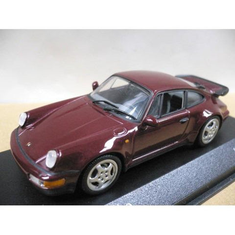 MINICHAMPS 1/43 PORSCHE 911 TURBO 1990 RED METALLIC (430 069106) (04445) (BUY)