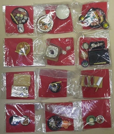 KONNO SANGYO 07015 日本食文化研究所 中間研究發表 壽司盤 熱茶 湯豆腐 壽喜燒 鍋 關東煮 大名火爐 年糕 秋刀魚定食 和菓子 日式紅豆刨冰 西瓜 砧板 菜刀 三色糰子 御手洗糰子 糯米餅 冰雹 橙 蜜豆 冰 連 獨立展示毛氈 扭蛋套裝 JAPANESE DISHES CULTURAL LABORATORY INTERIM RESEARCH PRESENTATION WITH FELT SET (BUY-CW) L