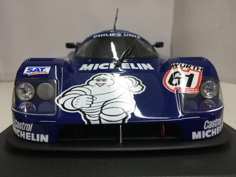 MINICHAMPS 1/18 SAUBER MERCEDES C9 JEAN-LOUIS SCHLESSER WINNER ADAC SUPERSPRINT 1987 (155 873581) (14381) (PIU250)