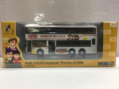 TOYEAST TINY CITY DIE-CAST MODEL CAR KMB VOLVO OLYMPIAN "FRIENDS OF KMB" 九巴之友 61X KMB2020004 10505 (C1120-24)