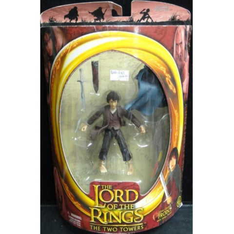 TOY BIZ 81167 魔戒首部曲 魔戒現身 佛羅多巴金斯 伊力查活 THE LORD OF THE RINGS THE FELLOWSHIP OF THE RING ELVEN CLOAKED FRODO WITH STING SWORD ELIJAH WOOD (LOTR) b641644